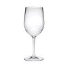 Designer Tritan Clear Wine Glasses Set of 4 (12oz), Premium Quality Unbreakable Stemmed Acrylic Wine Glasses for All Purpose Red or White Wine