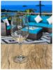 Designer Tritan Clear Wine Glasses Set of 4 (12oz), Premium Quality Unbreakable Stemmed Acrylic Wine Glasses for All Purpose Red or White Wine